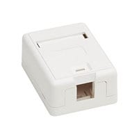 Tripp Lite Surface-Mount Box for Keystone Jack 1-Port Wall Celling White