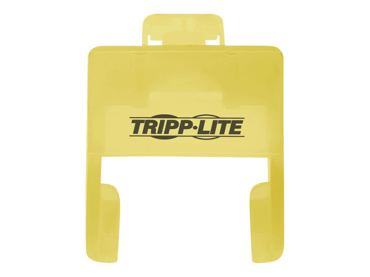 Tripp Lite Universal RJ45 Plug Locks Patch Panel Wall Plate Yellow 10 Pack
