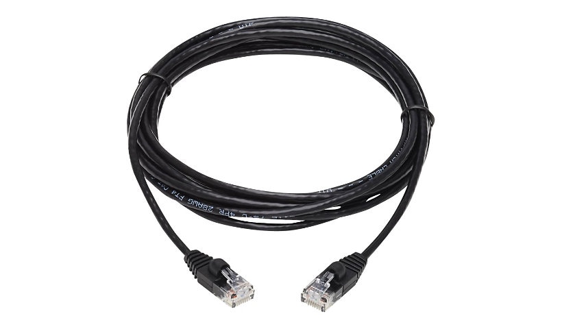 Eaton Tripp Lite Series Cat6a 10G Snagless Molded Slim UTP Ethernet Cable (RJ45 M/M), Black, 10 ft. (3,05 m) - patch