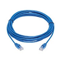 Eaton Tripp Lite Series Cat6a 10G Snagless Molded Slim UTP Ethernet Cable (RJ45 M/M), Blue, 15 ft. (4.57 m) - patch