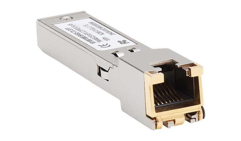 Tripp Lite Cisco-Compatible GLC-TE SFP Transceiver - 10/100/1000Base-TX, Copper, RJ45, Cat6, 328 ft. (100 m) - SFP