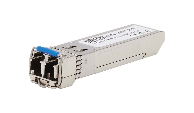Tripp Lite Cisco-Compatible SFP-10G-LR-S SFP+ Transceiver - 10GBase-LR, DDM, SMF, LC, 1310 nm, 10 km (6.1 mi.) - SFP+