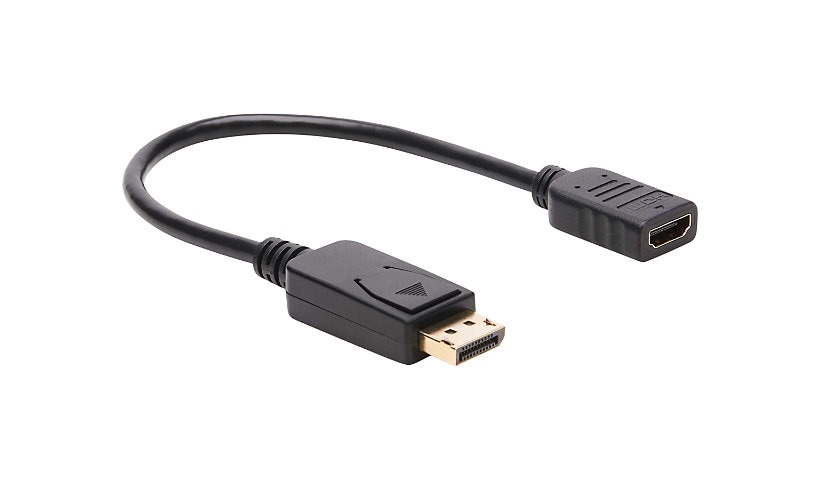 Eaton Tripp Lite Series DisplayPort to HDMI Video Adapter Video Converter (M/F), HDCP, Black, 1 ft. - adapter -