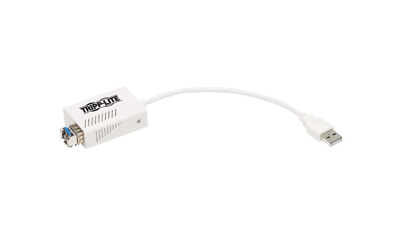 Tripp Lite USB 2.0 Ethernet Adapter - 10/100 Mbps, 100Base-FX, LC, Singlemode Fiber - network adapter - USB 2.0 - 10/100