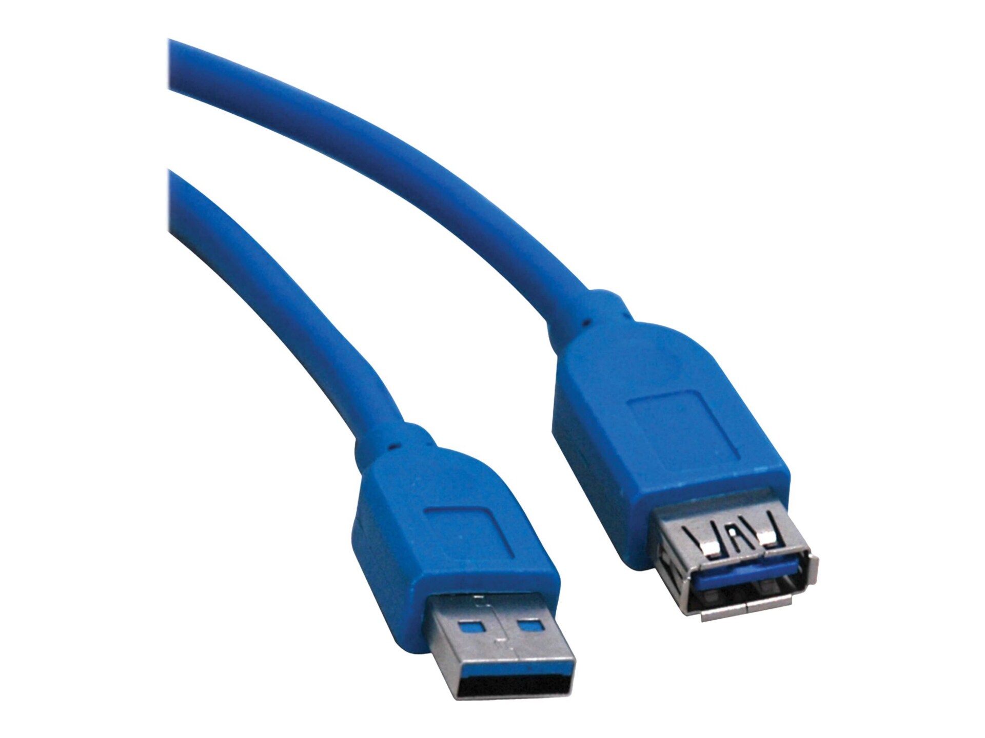 Câble d’extension USB Tripp Lite, USB 3.0 USB-A USB-A SuperSpeed M/F, bleu, 16 pi