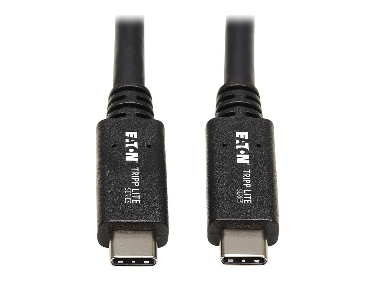 Tripp Lite USB C Cable USB 3.1 Gen 2, 5A Rating 10Gbps M/M USB Type C 20in