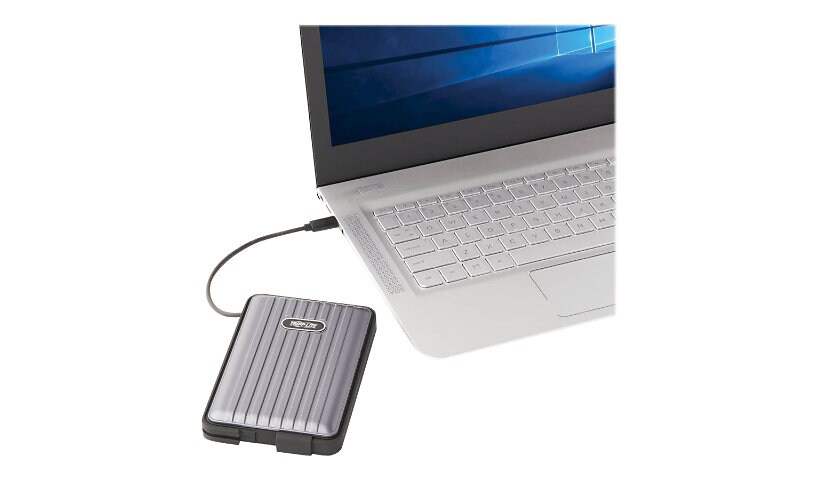 Tripp Lite USB-C to SATA SSD/HDD Enclosure Adapter - USB 3.1 Gen 1 (5 Gbps), Thunderbolt 3, IP66 Rated, UASP - storage