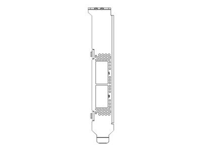 Mellanox Short Perforated Bracket for 2-Port QSFP28 Adapter - mounting bracket