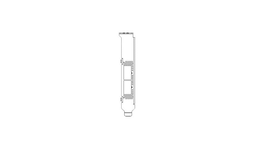 Mellanox Short Perforated Bracket for 2-Port QSFP28 Adapter - mounting bracket
