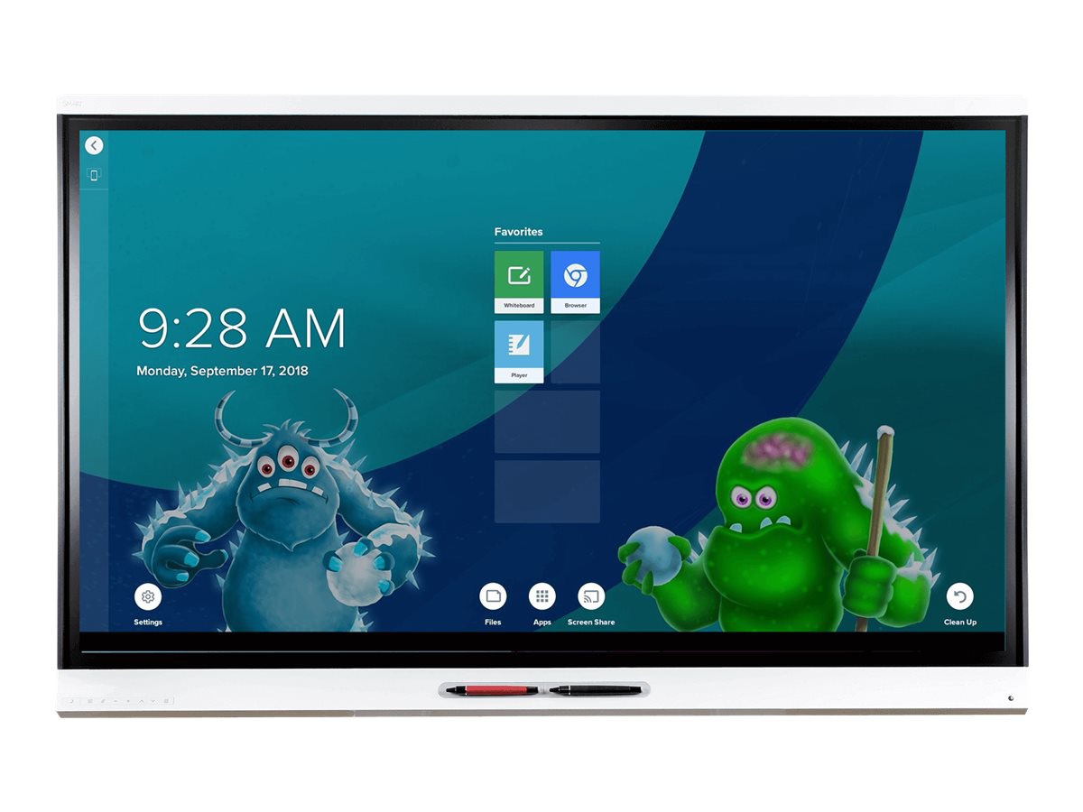 SMART Board 6065-V3 interactive display with iQ and SMART Learning Suite 65