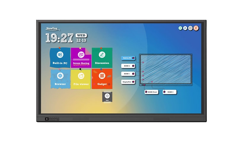 Newline TruTouch TT-6519RS RS Series - 65" LED-backlit LCD display - 4K - for interactive communication