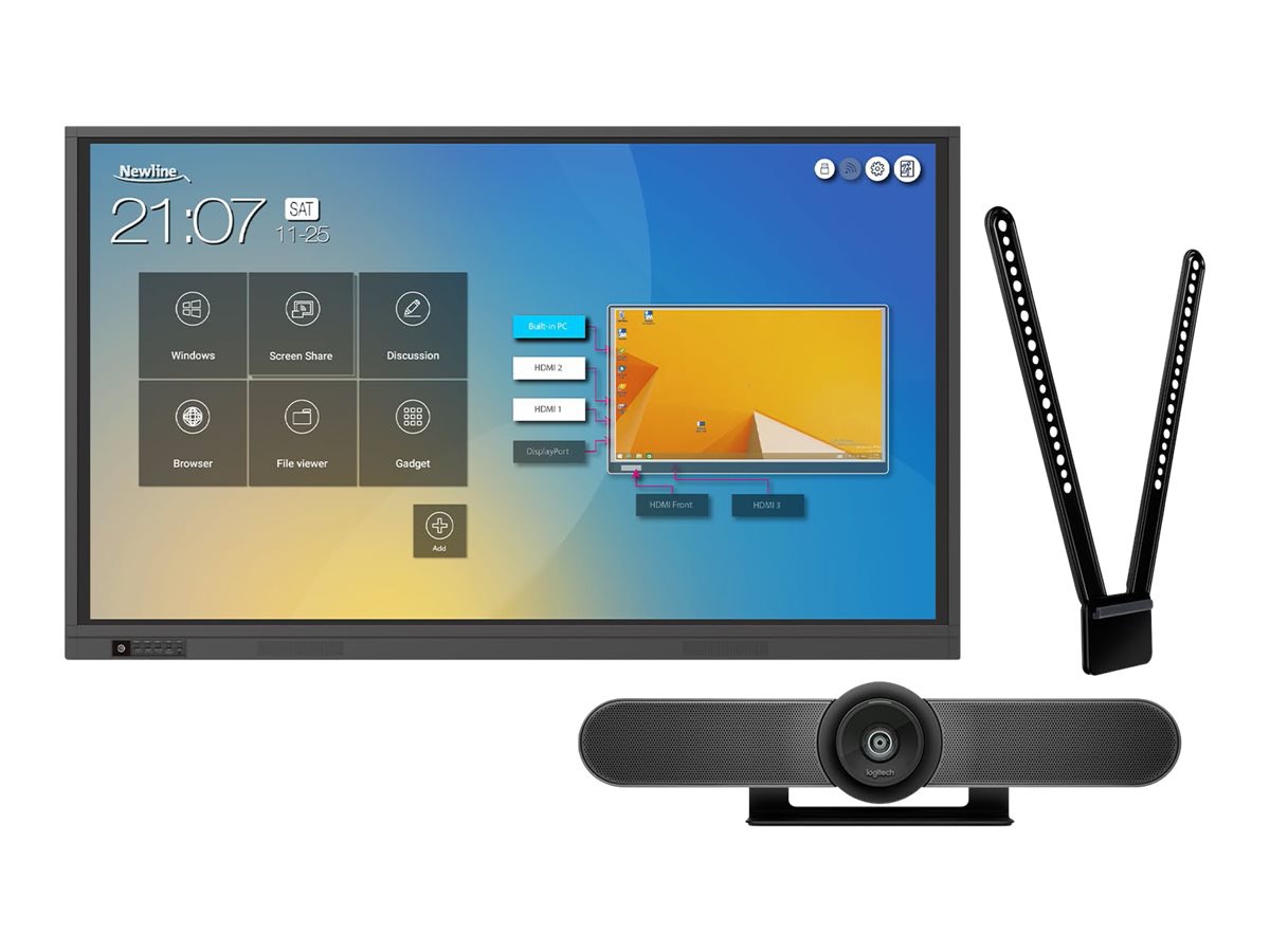 Newline TruTouch 860RS RS Series - 86" LED-backlit LCD display - 4K - for conference