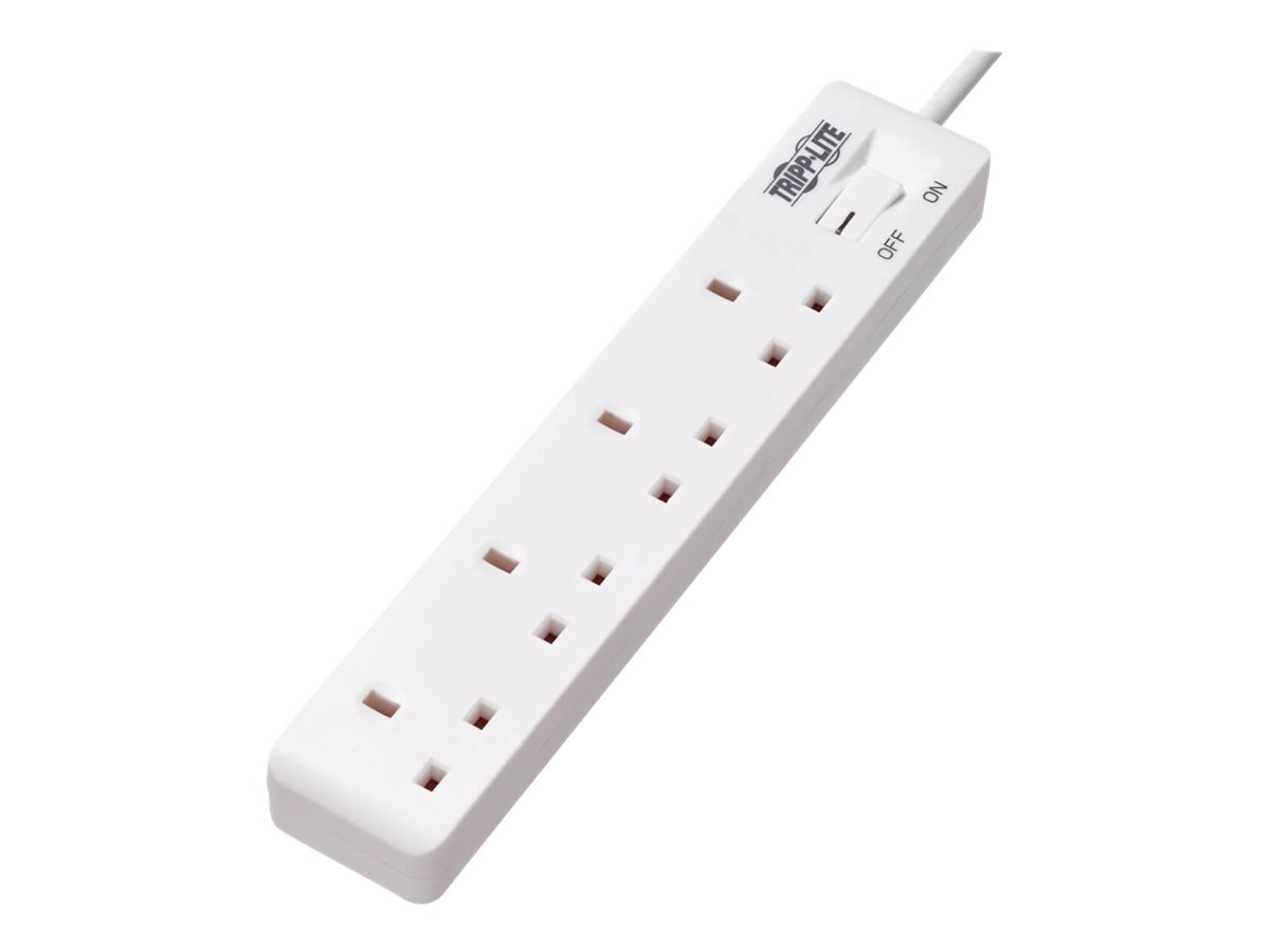 Tripp Lite Power Strip 4 Outlet British Bs1363a 2 250v Ac 13a 1 8m Cord Ps4b18 Power Strips Surge Protectors Cdw Com