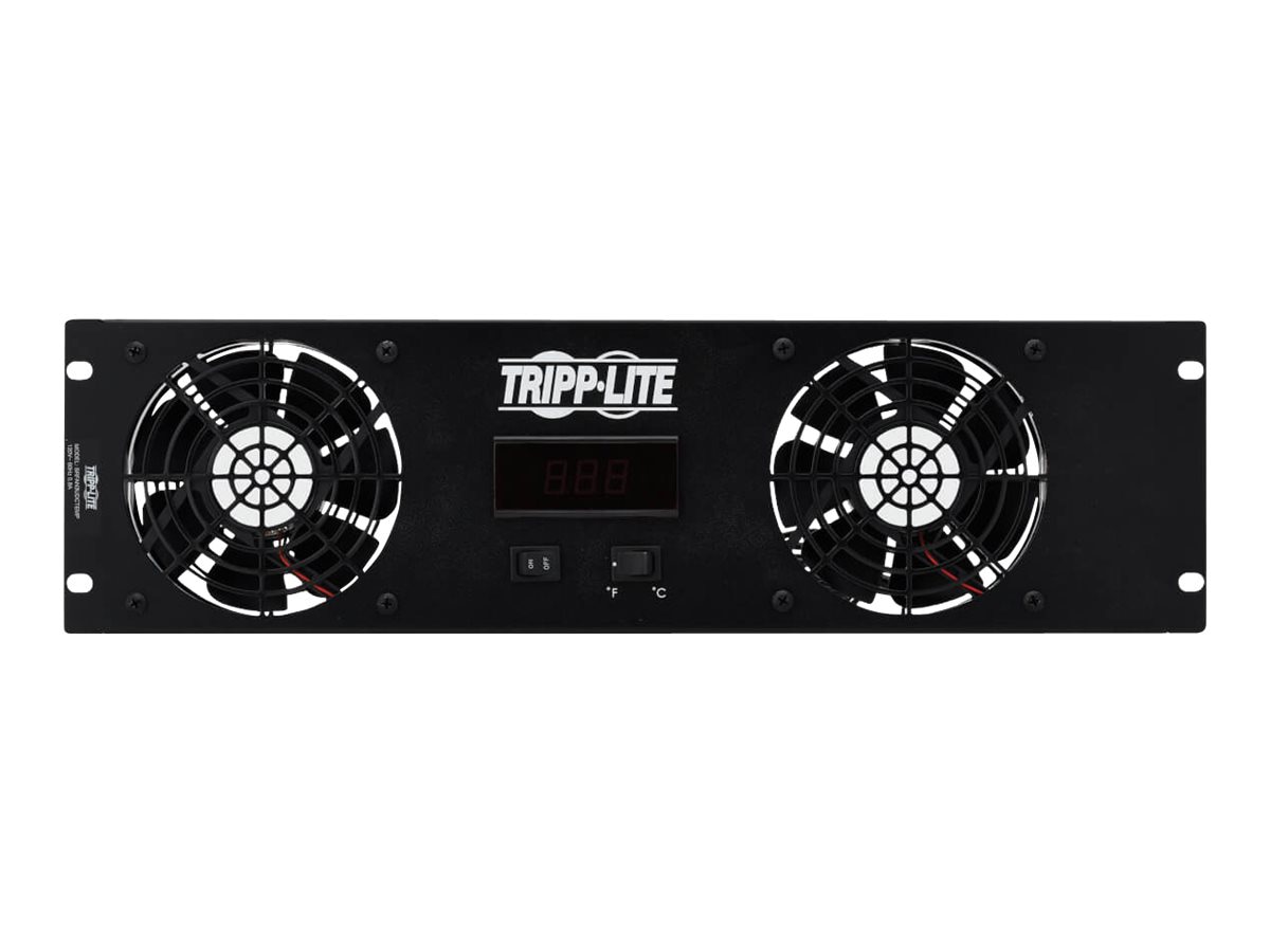 Tripp Lite Blanking Panel for 19in Racks 3U Extra-Quiet Fans Temp Sensor