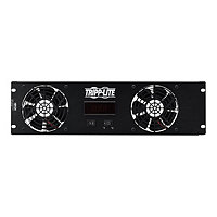 Tripp Lite Blanking Panel for 19 in. Racks - 3U, 2 12VDC High-Performance Fans, Digital Temperature Sensor, LCD - fan