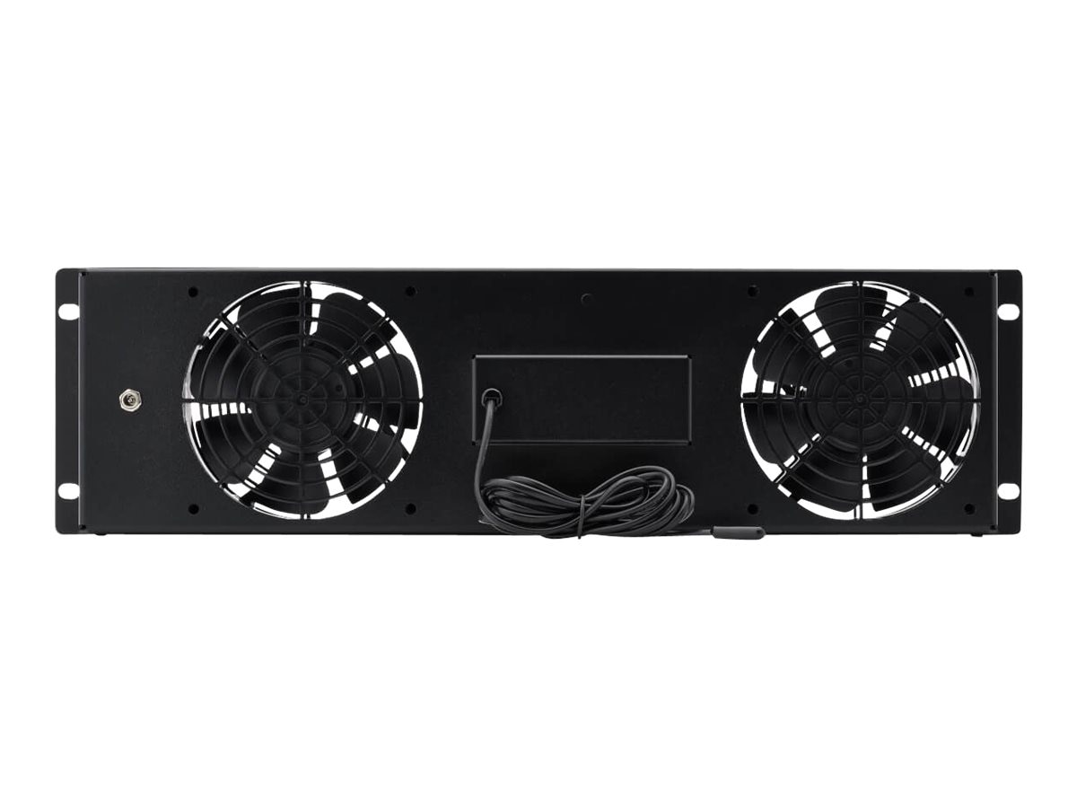 Tripp Lite Series 3U Digital Temperature Sensor with 2 12VDC High-Performance Fans, Blanking Panel, LCD - Thumbnail 5