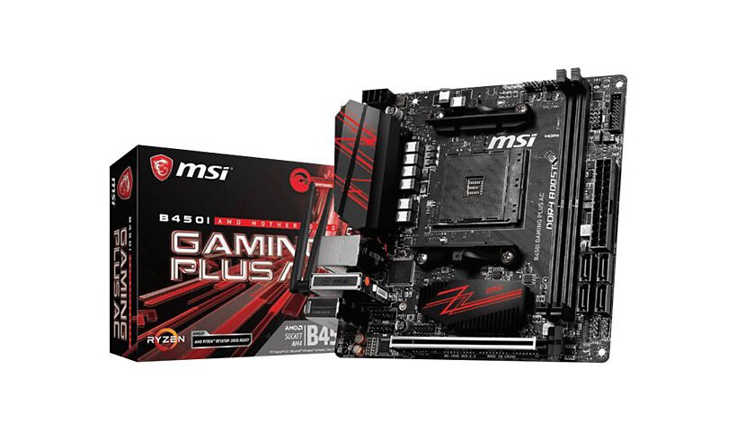 MSI B450I GAMING PLUS AC - motherboard - mini ITX - Socket AM4 - AMD B450