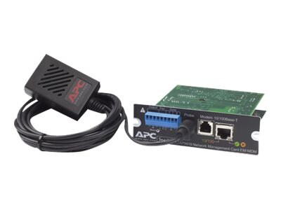 APC Network Management Card with Environmental Monitoring and Out of Band Management - remote management adapter