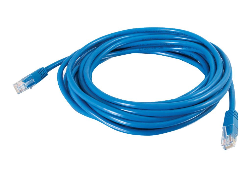 C2G 65FT CAT5E MOLDED SOLID UTP BLU