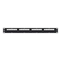 Uniprise UNP-6A-DM-1U-24 - patch panel with cable management - 1U - 19"