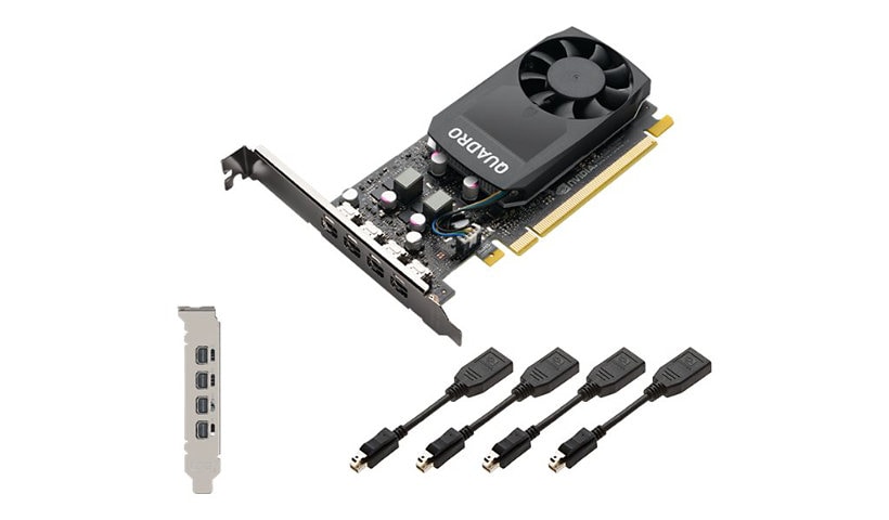 NVIDIA Quadro P1000 - graphics card - Quadro P1000 - 4 GB - Adapters Includ