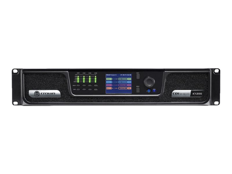 Crown CDi DriveCore 4|1200 Amplifier - 1200 W RMS - 4 Channel