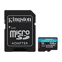 Kingston - flash memory card - 256 GB - microSDXC UHS-I