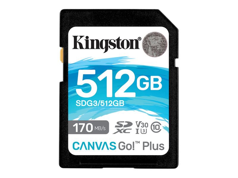 Kingston Canvas Go! Plus - flash memory card - 512 GB - SDXC UHS-I -  SDG3/512GB - Memory Cards 