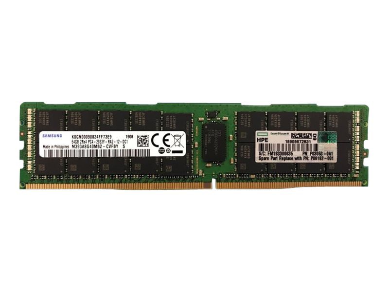 HPE SimpliVity - DDR4 - kit - 384 GB: 6 x 64 GB - LRDIMM 288-pin - 2933 MHz / PC4-23400 - LRDIMM