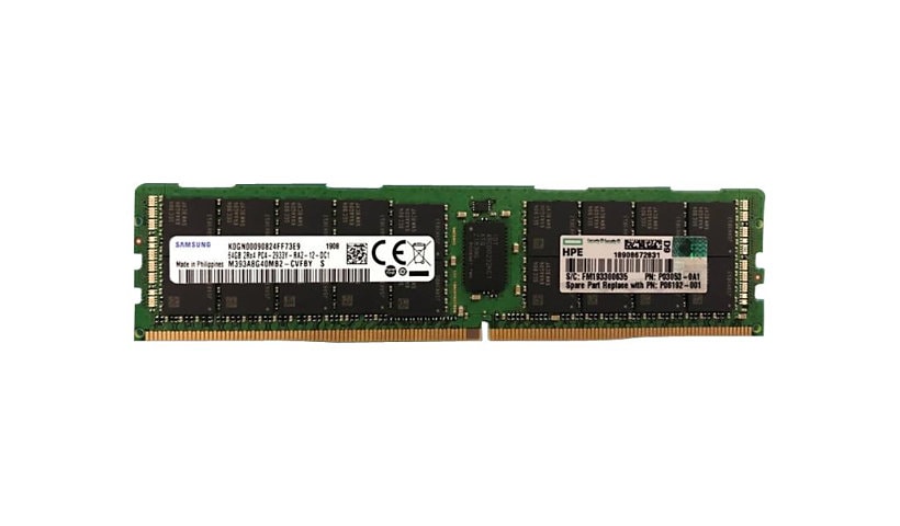HPE Simplivity - DDR4 - kit - 384 GB: 6 x 64 GB - LRDIMM 288-pin - 2933 MHz