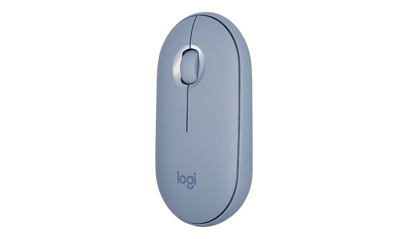 Logitech Pebble M350 - mouse - Bluetooth, 2.4 GHz - blue gray