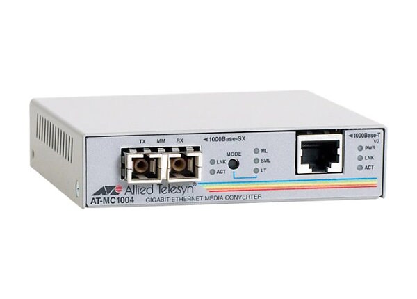 Allied Telesis AT MC1004 - transceiver - Gigabit Ethernet