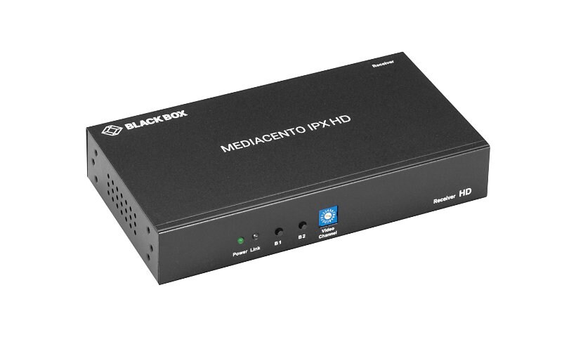 Black Box MediaCento IPX HD Receiver - HDMI over IP - prolongateur audio/vidéo - GigE - Conformité TAA