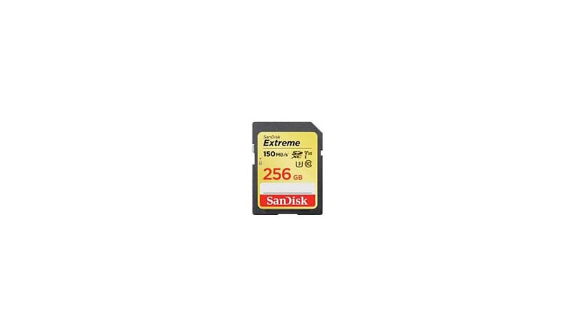 SanDisk Extreme - flash memory card - 256 GB - SDXC UHS-I