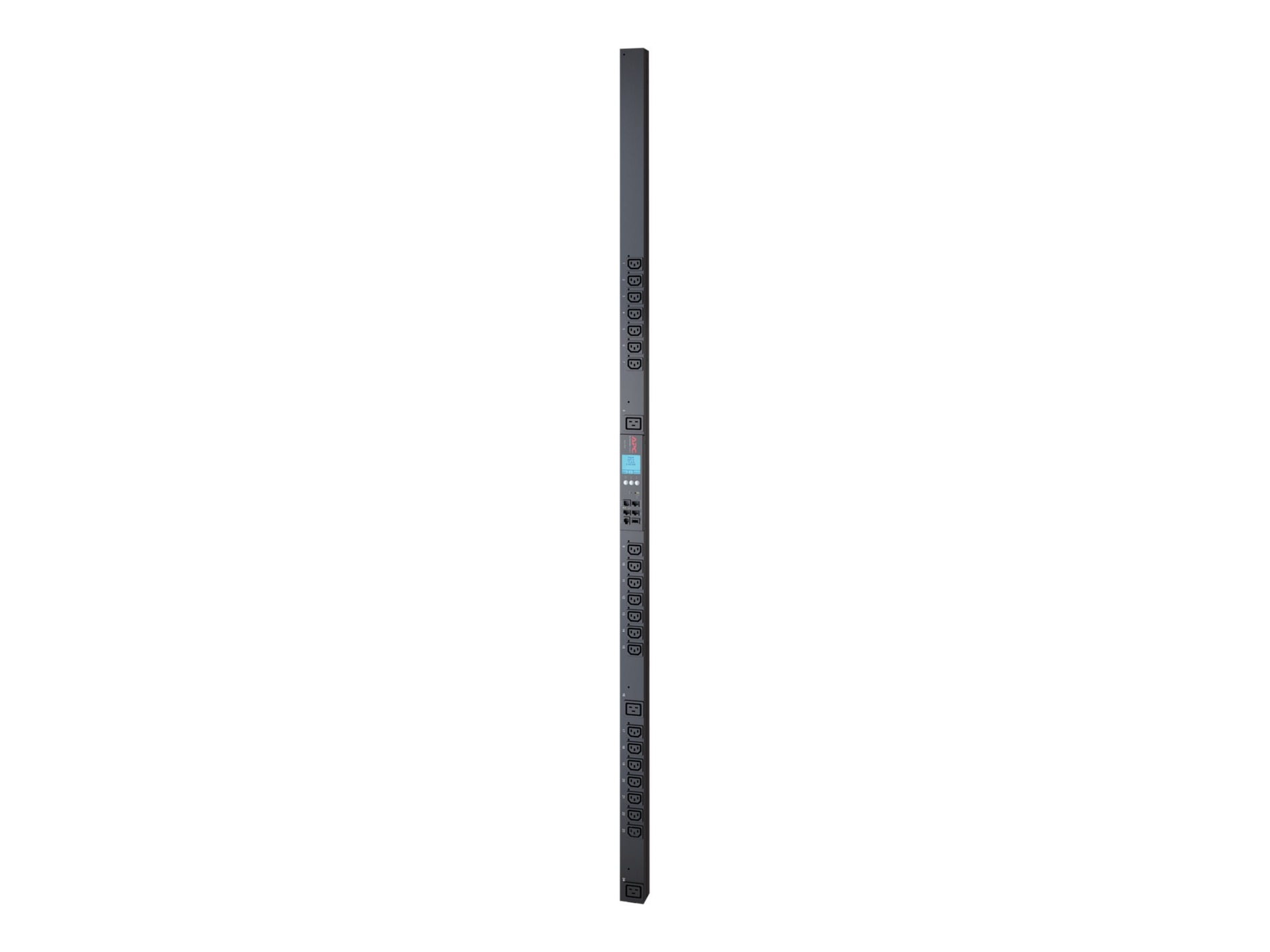 Rack PDU 2G, Metered by Outlet with Switching, ZeroU, 20A/208V, 16A/230V, (