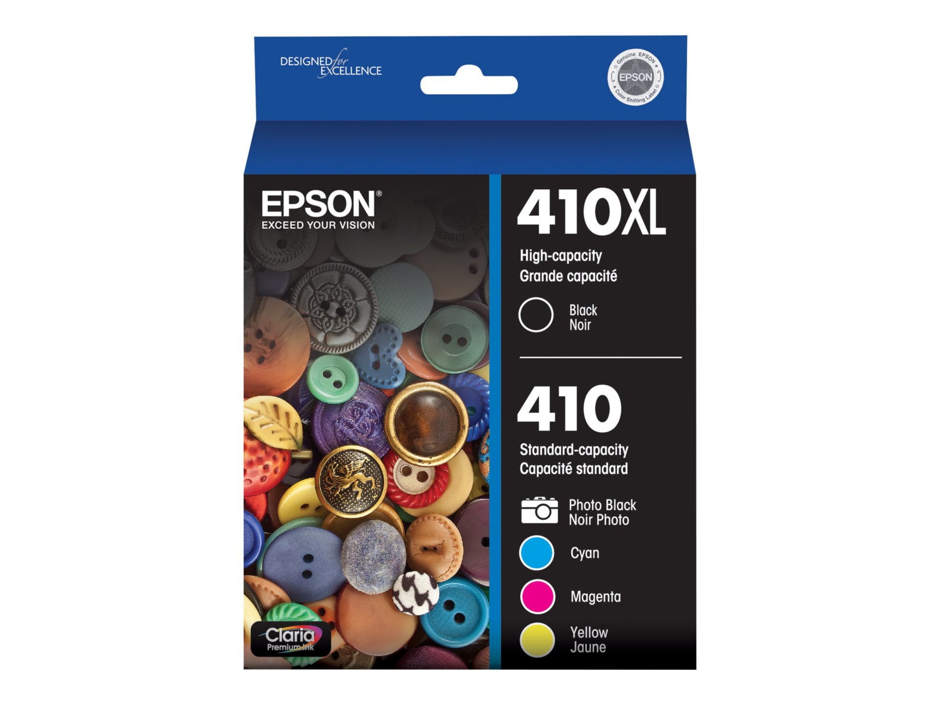 Epson 410XL - 5-pack - black, yellow, cyan, magenta, photo black - original - ink cartridge
