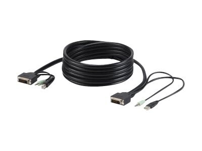 Belkin Secure KVM Combo Cable - video / USB / audio cable - TAA Compliant -