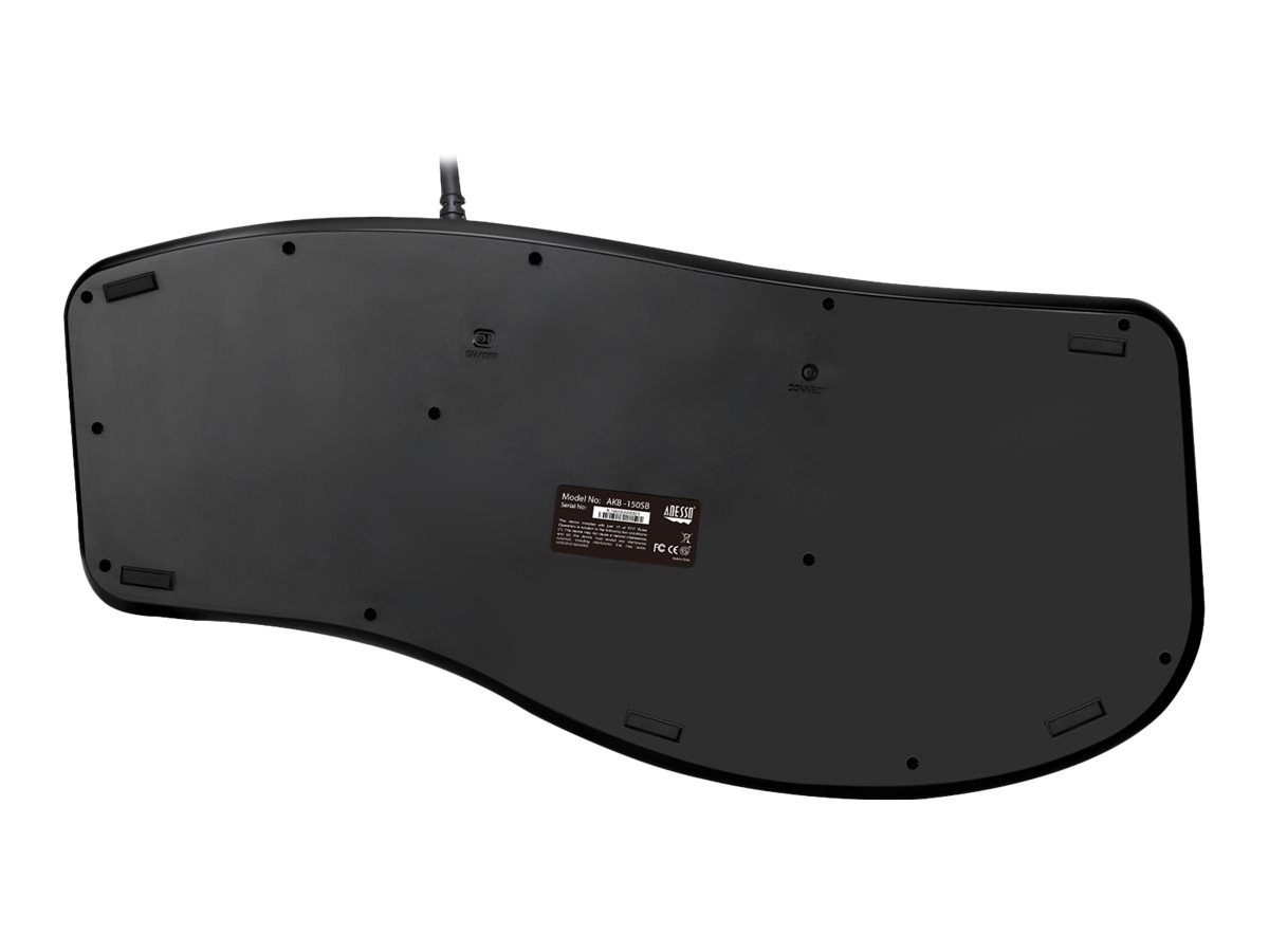 Thumbnail 3 of 20 for Adesso Desktop Ergonomic Smart Card Reader Keyboard (TAA Compliant)