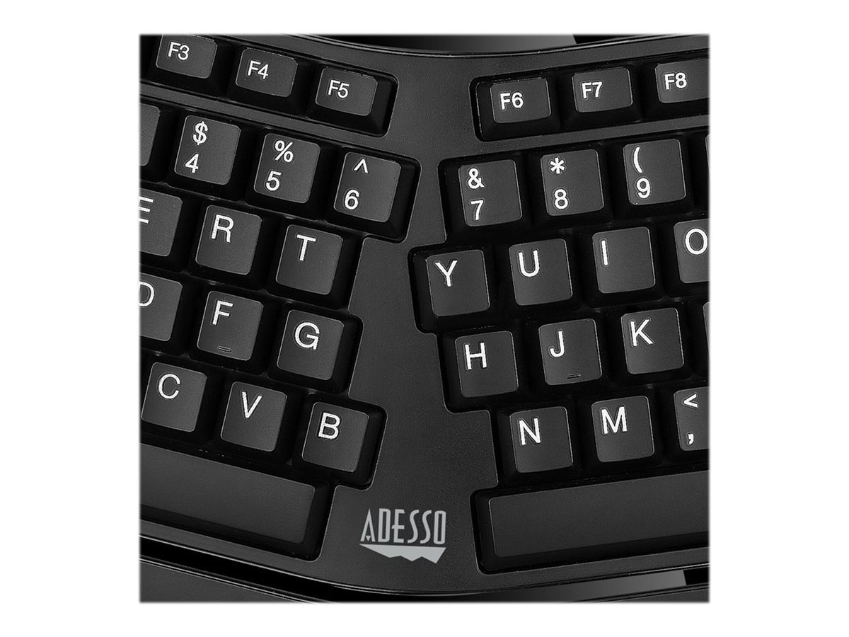 Thumbnail 6 of 20 for Adesso Desktop Ergonomic Smart Card Reader Keyboard (TAA Compliant)