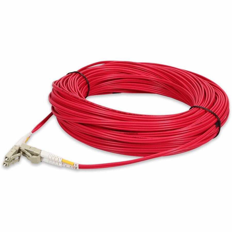 Proline 15m LC to LC Red OM4 Duplex OFNP (Plenum-Rated) Fiber Patch Cable
