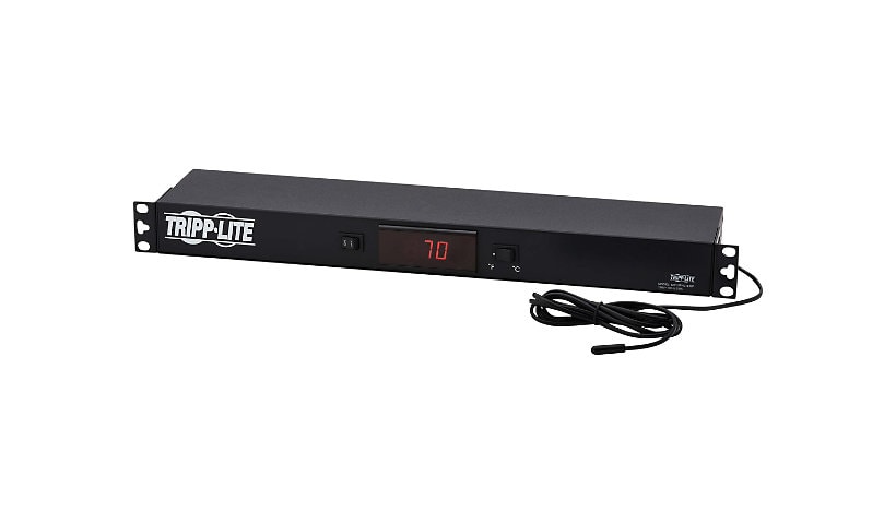 Tripp Lite 1U Digital Temperature Sensor, Blanking Panel, LCD - rack blanking panel - 1U