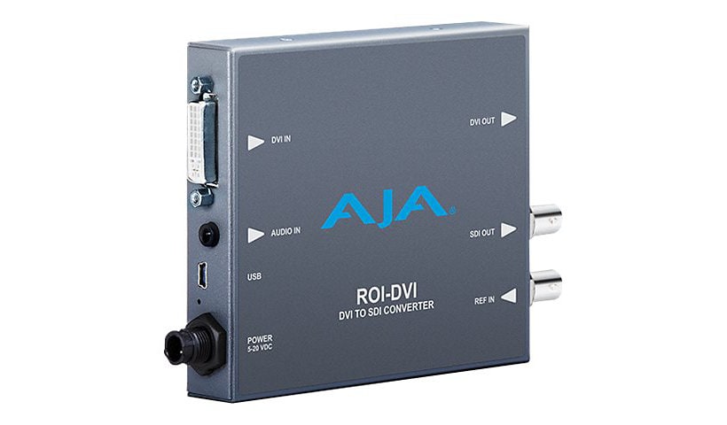 AJA ROI-DVI DVI to 3G-SDI/HD-SDI/SDI video and audio converter / scaler