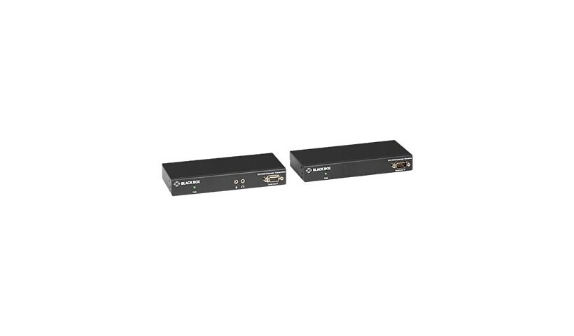Black Box KVX Series KVM Extender - DVI, Transmitter and Receiver, Fiber -
