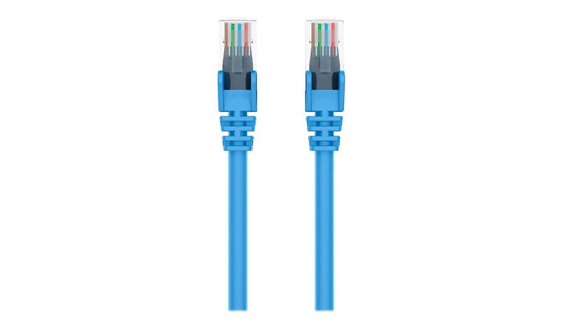 Belkin 10ft CAT5e Ethernet Patch Cable Snagless, RJ45, M/M, Blue - patch cable - 3 m - blue