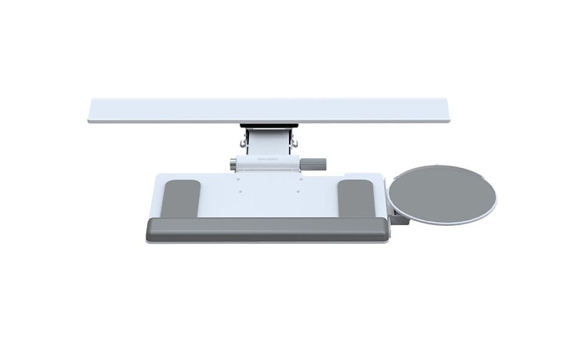 Humanscale 6G White Mechanism with Standard Platform - keyboard and mouse platform with wrist pillow