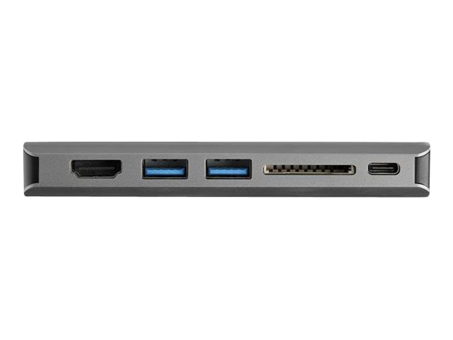 StarTech.com USB C Multiport Adapter - USB-C Mini Travel Dock w/ 4K HDMI or 1080p VGA - 100W PD Pass-Through, 3x USB,