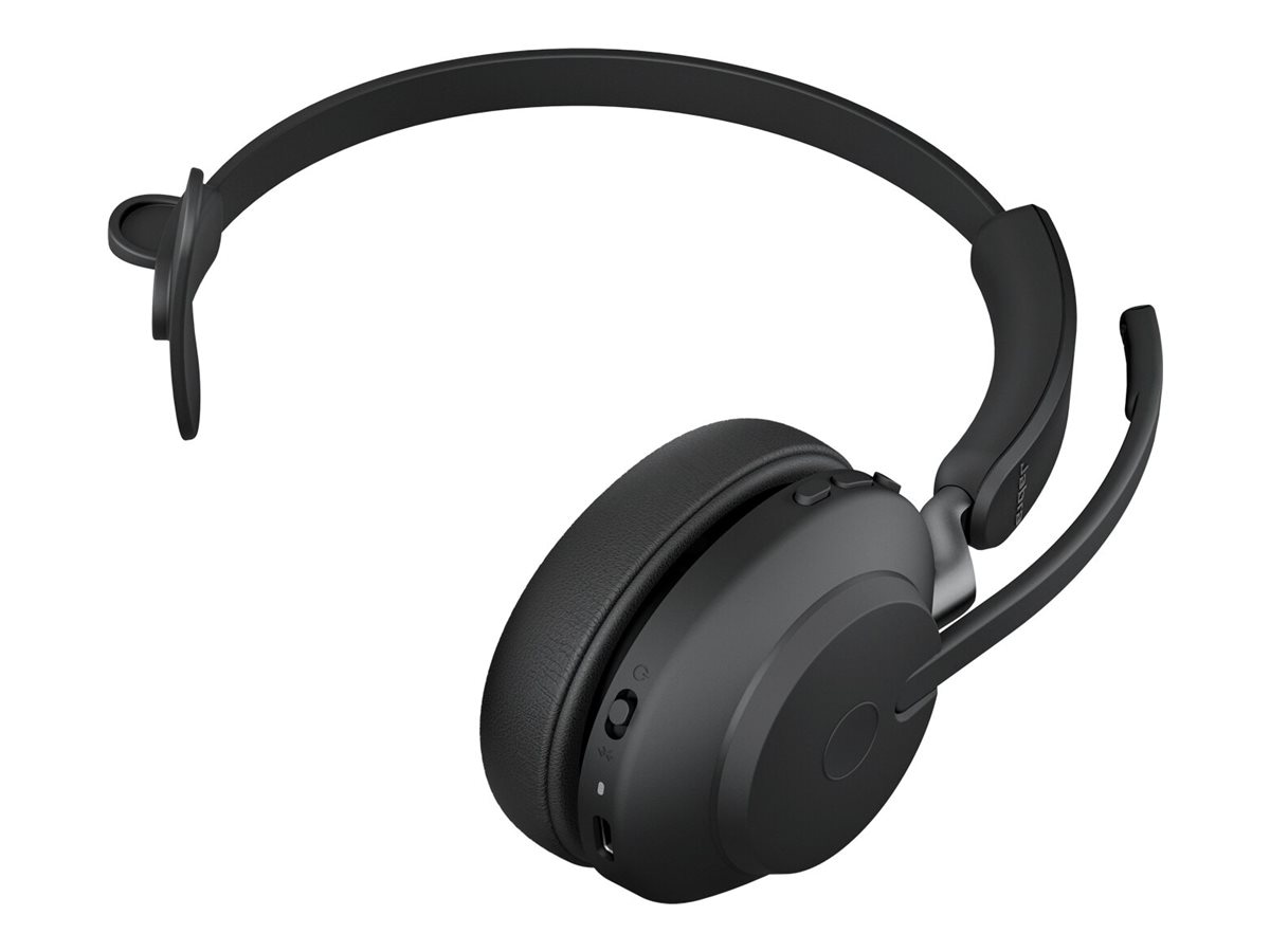 Jabra Evolve2 65 UC Mono - headset - with charging stand - 26599