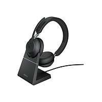 Jabra Evolve2 65 MS Stereo - headset - with charging stand