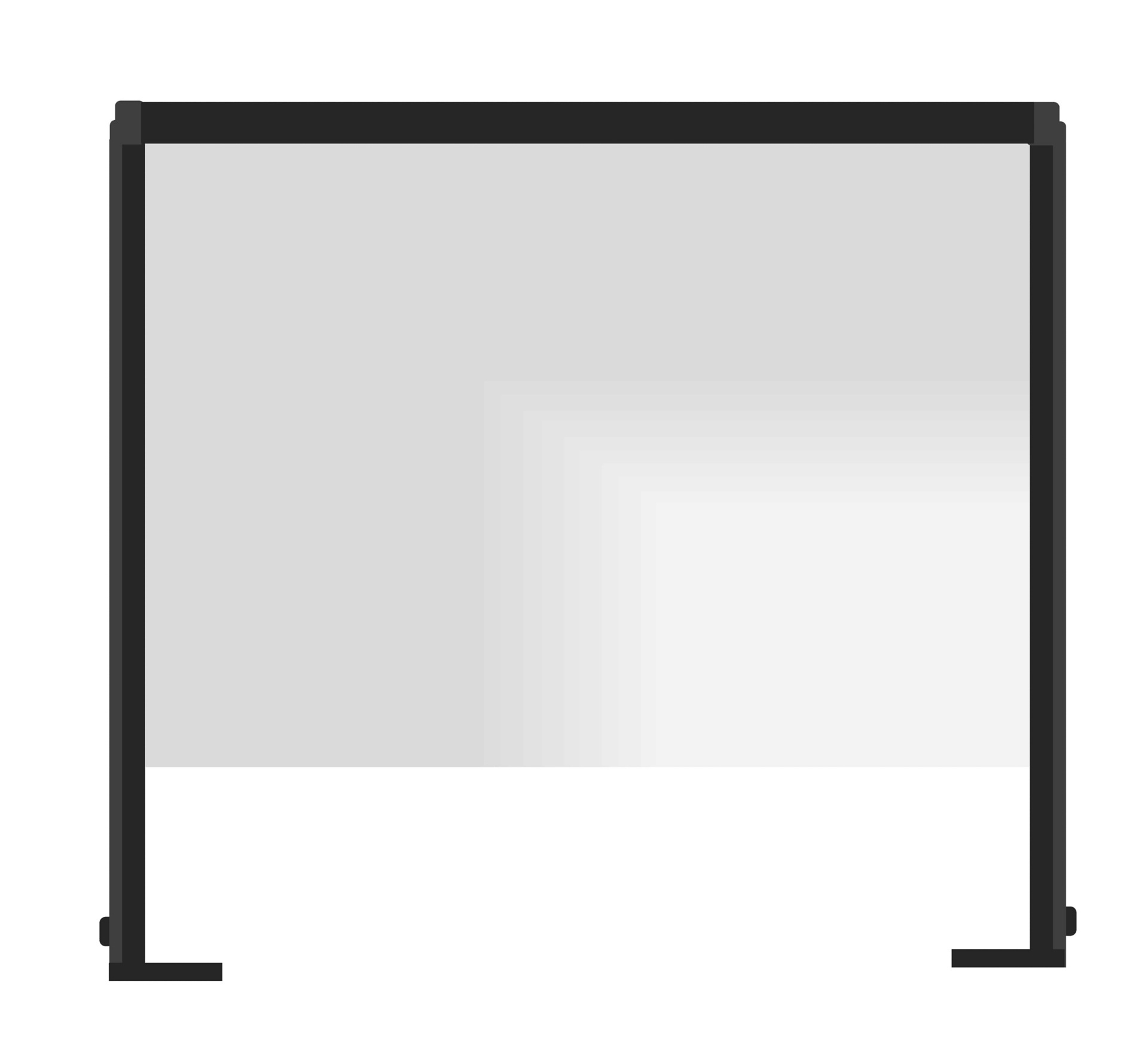 APG Retail Guardiant Countertop Single Screen and Sneeze Guard, HSW32902