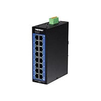 TRENDnet 16-Port Industrial Gigabit L2 Managed DIN-Rail Switch, Layer 2 Switch, 16 x Gigabit Ports, 32Gbps Switching